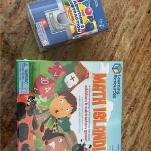 Learning Resources Math Island Adventure Game n pop add n sub
